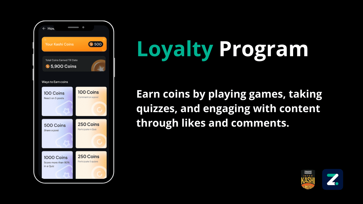 InterKashi Football Club App Loyalty Program built by ZenDot